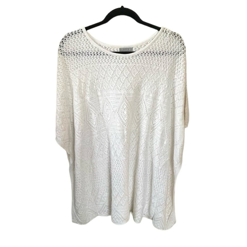 JOSEPH A. Cotton Oversized White Knit Sweater 
M/L